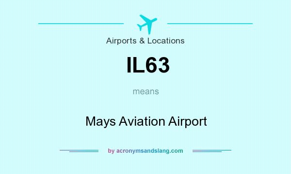 What does IL63 mean? It stands for Mays Aviation Airport