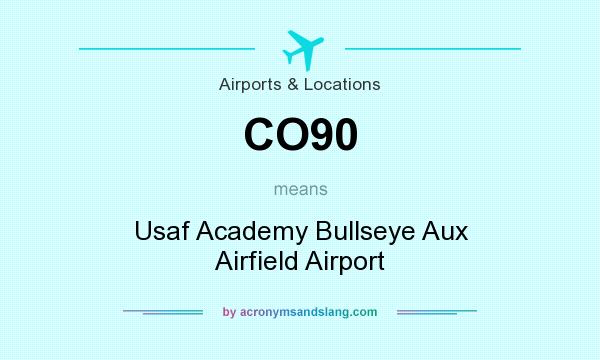 What does CO90 mean? It stands for Usaf Academy Bullseye Aux Airfield Airport