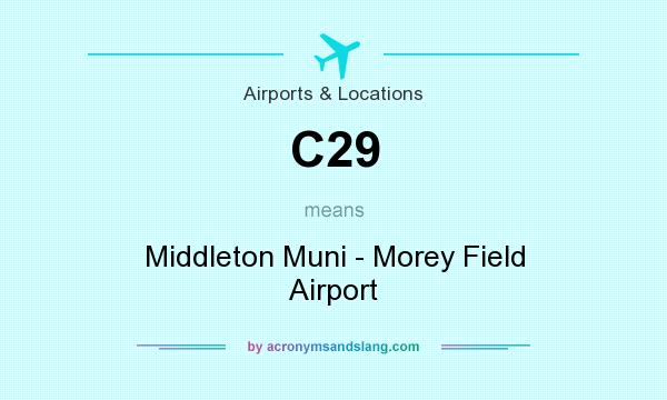 What does C29 mean? It stands for Middleton Muni - Morey Field Airport
