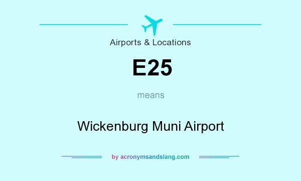 What does E25 mean? It stands for Wickenburg Muni Airport
