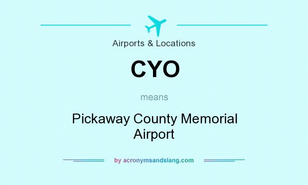 What does CYO mean? It stands for Pickaway County Memorial Airport