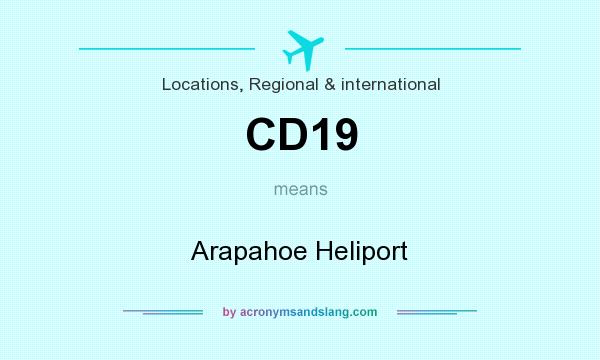 What does CD19 mean? It stands for Arapahoe Heliport