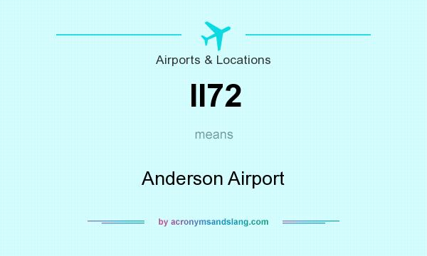 What does II72 mean? It stands for Anderson Airport