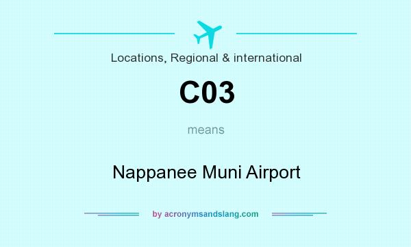 What does C03 mean? It stands for Nappanee Muni Airport