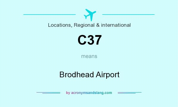 What does C37 mean? It stands for Brodhead Airport
