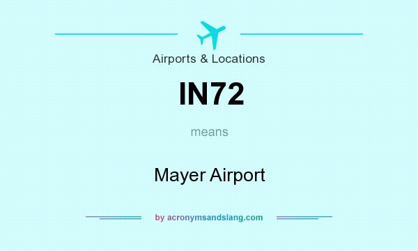 What does IN72 mean? It stands for Mayer Airport