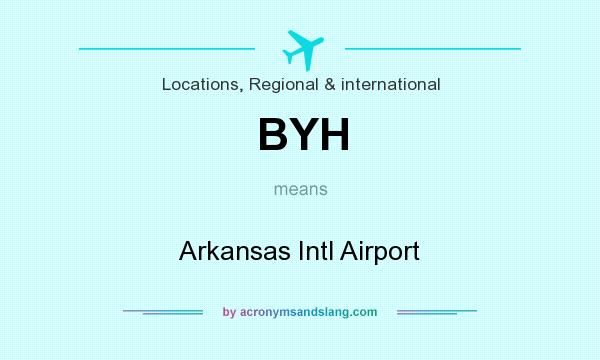 What does BYH mean? It stands for Arkansas Intl Airport
