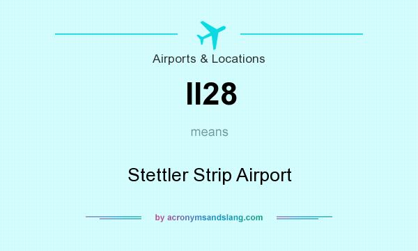 What does II28 mean? It stands for Stettler Strip Airport