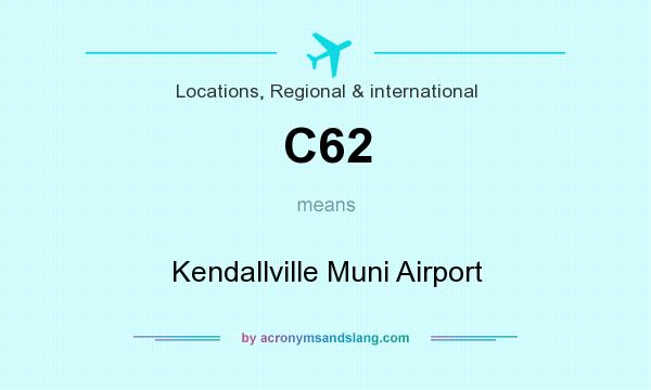 What does C62 mean? It stands for Kendallville Muni Airport