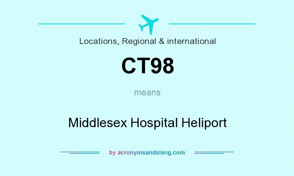 What does CT98 mean? It stands for Middlesex Hospital Heliport