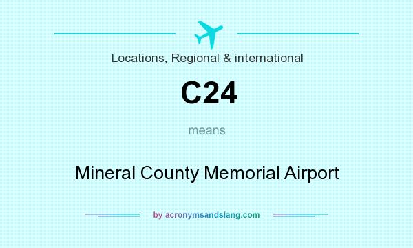 What does C24 mean? It stands for Mineral County Memorial Airport