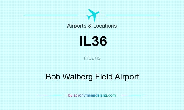 What does IL36 mean? It stands for Bob Walberg Field Airport