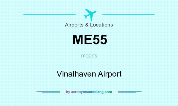 What does ME55 mean? It stands for Vinalhaven Airport