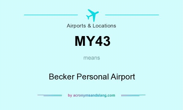 What does MY43 mean? It stands for Becker Personal Airport