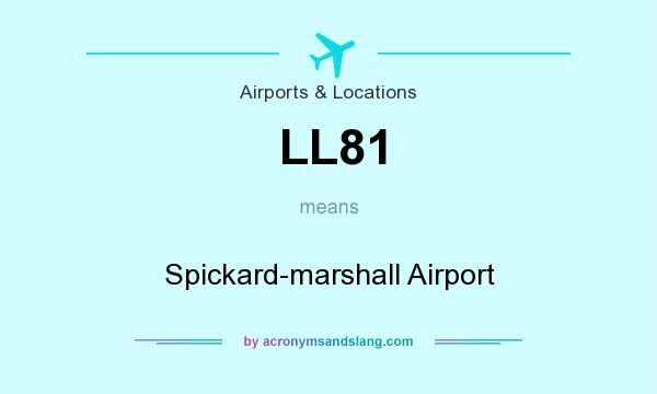 What does LL81 mean? It stands for Spickard-marshall Airport