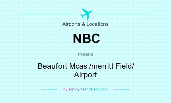 What does NBC mean? It stands for Beaufort Mcas /merritt Field/ Airport