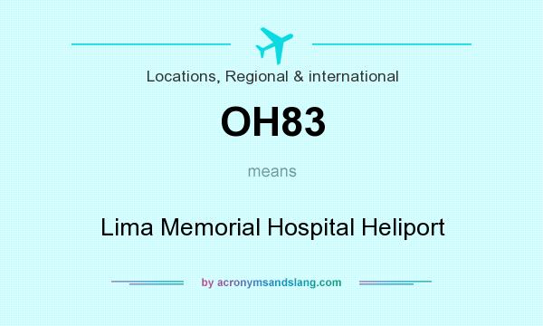 What does OH83 mean? It stands for Lima Memorial Hospital Heliport
