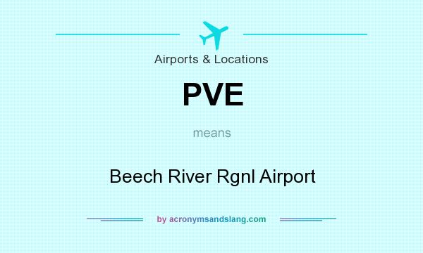What does PVE mean? It stands for Beech River Rgnl Airport