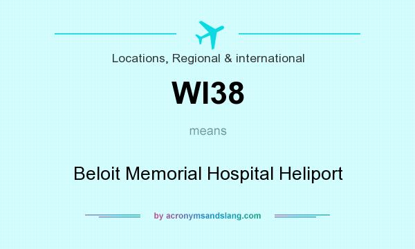What does WI38 mean? It stands for Beloit Memorial Hospital Heliport
