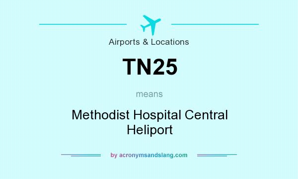What does TN25 mean? It stands for Methodist Hospital Central Heliport