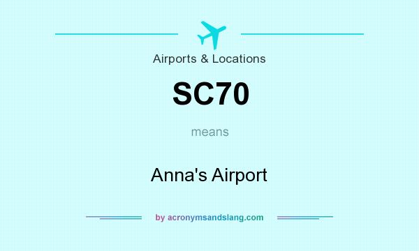 What does SC70 mean? It stands for Anna`s Airport