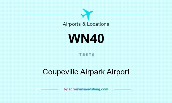 What does WN40 mean? It stands for Coupeville Airpark Airport