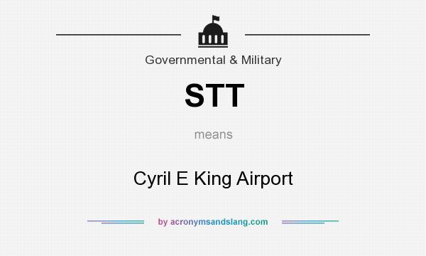 What does STT mean? It stands for Cyril E King Airport