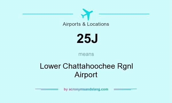 What does 25J mean? It stands for Lower Chattahoochee Rgnl Airport