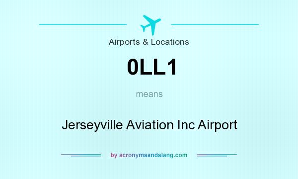 What does 0LL1 mean? It stands for Jerseyville Aviation Inc Airport