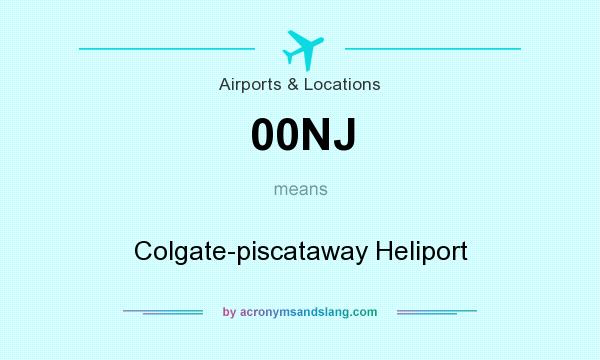 What does 00NJ mean? It stands for Colgate-piscataway Heliport