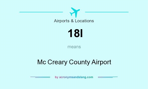 What does 18I mean? It stands for Mc Creary County Airport