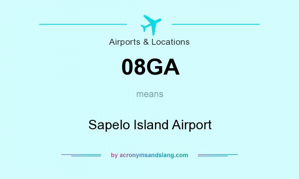 What does 08GA mean? It stands for Sapelo Island Airport