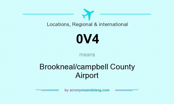 What does 0V4 mean? It stands for Brookneal/campbell County Airport