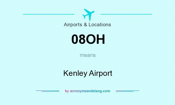 What does 08OH mean? It stands for Kenley Airport