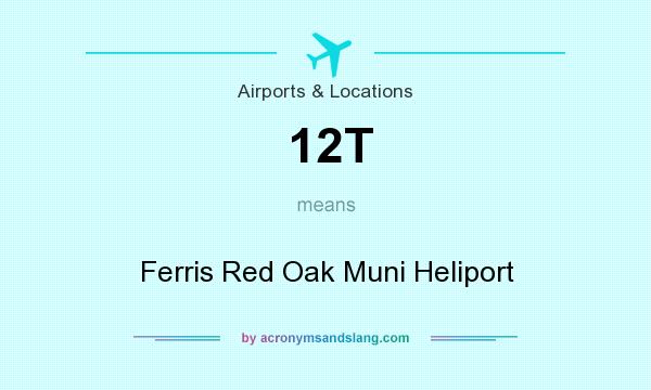 What does 12T mean? It stands for Ferris Red Oak Muni Heliport