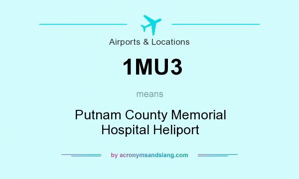 What does 1MU3 mean? It stands for Putnam County Memorial Hospital Heliport