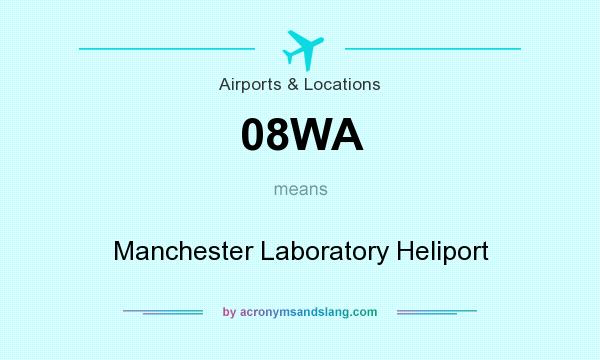 What does 08WA mean? It stands for Manchester Laboratory Heliport