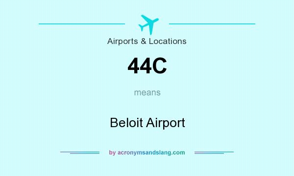 What does 44C mean? It stands for Beloit Airport