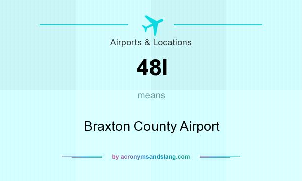 What does 48I mean? It stands for Braxton County Airport