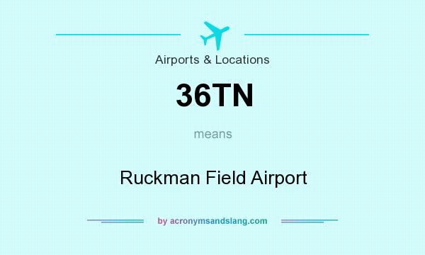 What does 36TN mean? It stands for Ruckman Field Airport