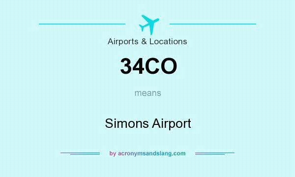 What does 34CO mean? It stands for Simons Airport