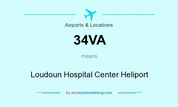 What does 34VA mean? It stands for Loudoun Hospital Center Heliport