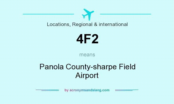 What does 4F2 mean? It stands for Panola County-sharpe Field Airport