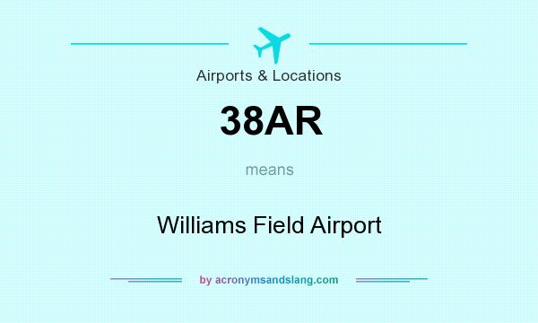 What does 38AR mean? It stands for Williams Field Airport