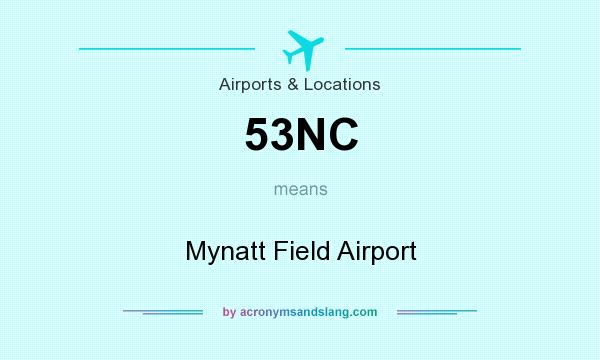 What does 53NC mean? It stands for Mynatt Field Airport