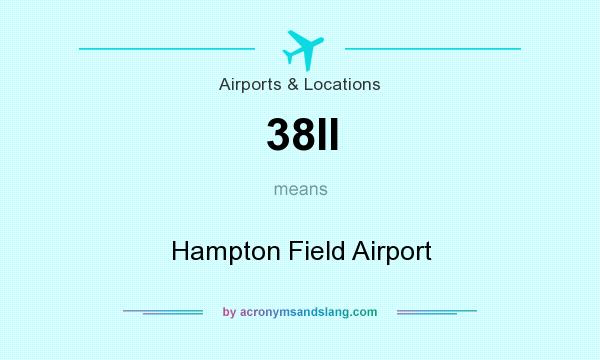 What does 38II mean? It stands for Hampton Field Airport