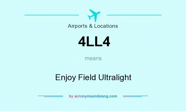 What does 4LL4 mean? It stands for Enjoy Field Ultralight