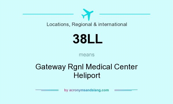 What does 38LL mean? It stands for Gateway Rgnl Medical Center Heliport