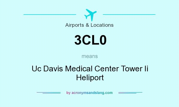 What does 3CL0 mean? It stands for Uc Davis Medical Center Tower Ii Heliport