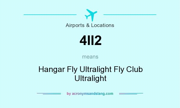 What does 4II2 mean? It stands for Hangar Fly Ultralight Fly Club Ultralight